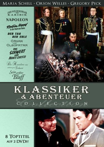 KLASSIKER & ABENTEUER 8 Filme - Collection / Orson Welles , Gregory Peck , Maria Schell
