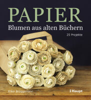 Papier-Blumen aus alten B&uuml;chern